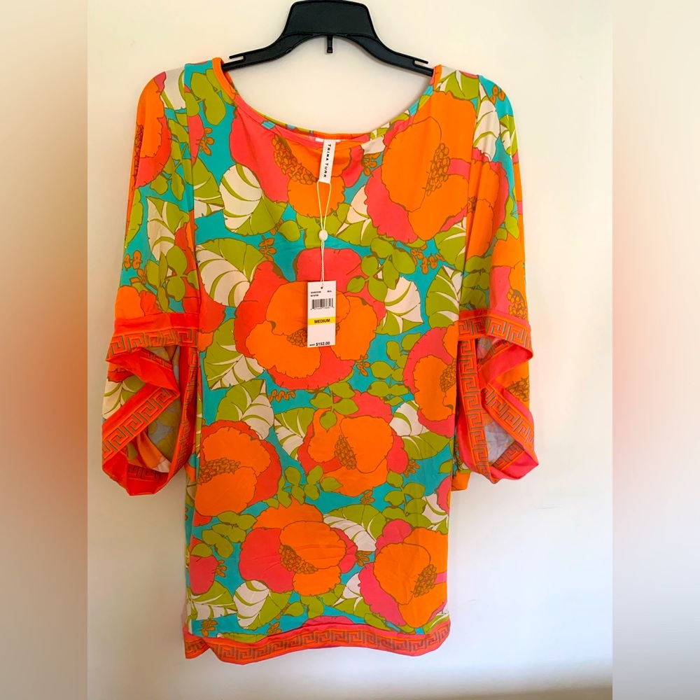 Trina Turk Summer Blouse (Medium)